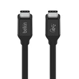 Belkin USB4 USB-C to USB-C Cable (0.8M/2.6ft) - (INZ001BT0.8MBK),100W PD,40Gbps,Thunderbolt 3,Samsung Galaxy,iPad,MacBook,Google,OPPO,Nokia,2YR