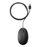 HP Wired Desktop 320M Mouse - 1000DPI,  Optical Red Sensor, USB, Cable Length 1800mm, System Requirement