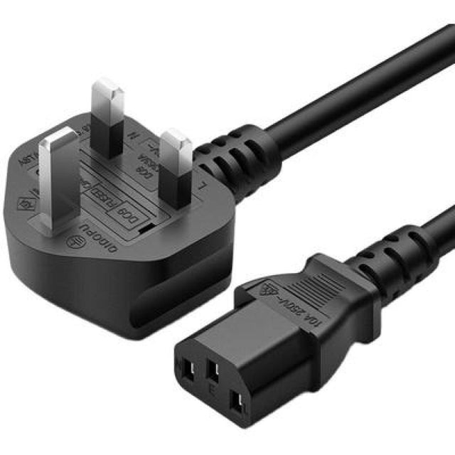 Alloy PWR-UKC13 Power Cord U.K. BS1363 to IEC-60320-C13 Female 2M