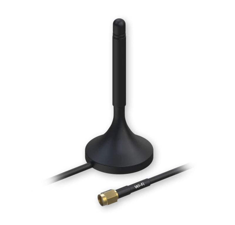 Teltonika WiFi Magnetic SMA Antenna - 2.4GHz 1.5m Cable Length