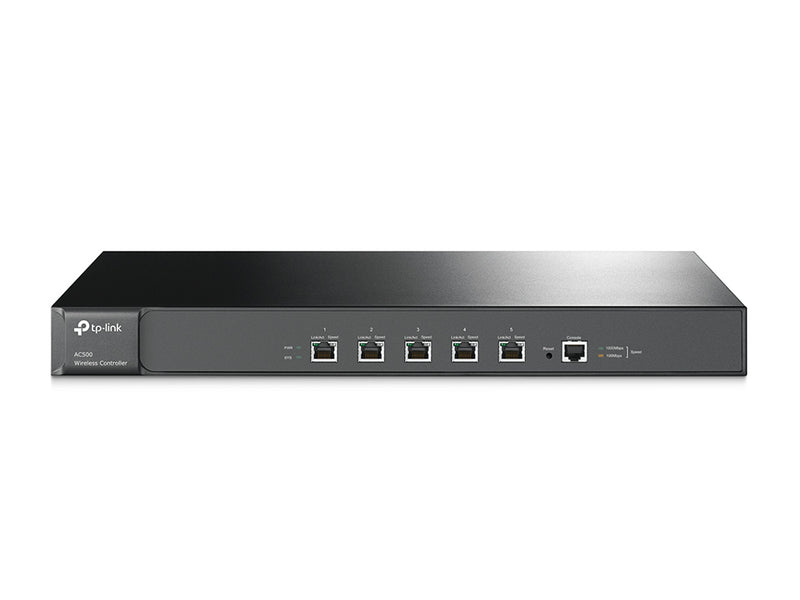 TP-Link AC500 Wireless Controller, 5* Gigabit, Up To 500 APs, 32 SSIDs, MAC Authentication, Dual-Link Back Up, Rackmount (LS)