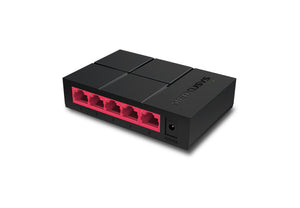 Mercusys MS105G 5-Port Gigabit Desktop Switch, 5x Gigabit Ports, Compact Design, Plug N Play, Green Ethernet Technology