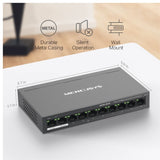 Mercusys MS110P 10-Port 10/100Mbps Desktop Switch with 8-Port PoE+, Up to 250 m