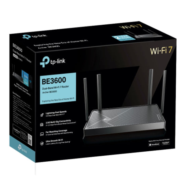 TP-Link Archer BE3600 BE3600 Dual-Band Wi-Fi 7 Router (WIFI7)