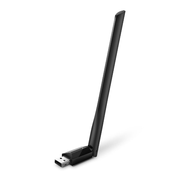 TP-Link Archer T2U Plus AC600 High Gain Wi-Fi Dual Band USB Adapter,433Mbps at 5GHz + 200Mbps at 2.4GHz, USB 2.0, 1 high gain antenna