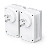 TP-Link TL-PA4010P KIT AV600 Powerline Adapter with AC Pass Through Starter Kit 600Mbps HomePlug AV 1x100Mbps LAN Power Socket 300m ~TL-PA4016P KIT
