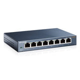 TP-Link TL-SG108 8-Port Gigabit Desktop Switch Steel Case Fanless 11.9Mpps Support 802.1p/DSCP QoS1 and IGMP Snooping Plug & Play