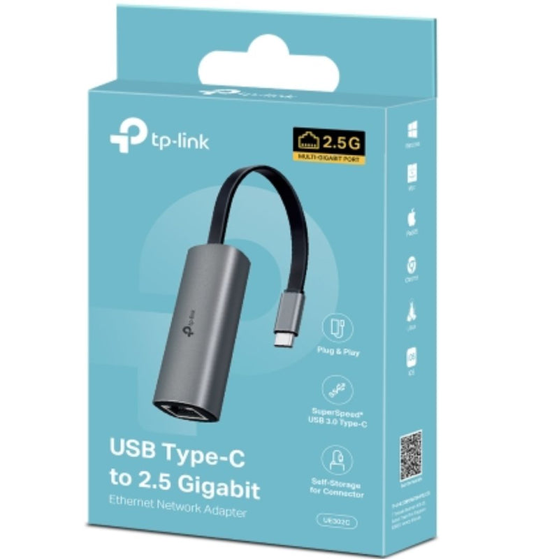 TP-Link UE302C USB Type-C to 2.5 Gigabit Ethernet Network Adapter