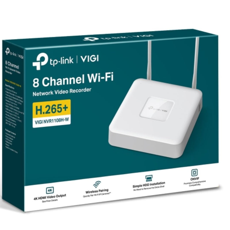 TP-Link VIGI NVR1108H-W VIGI 8 Channel Wi-Fi Network Video Recorder