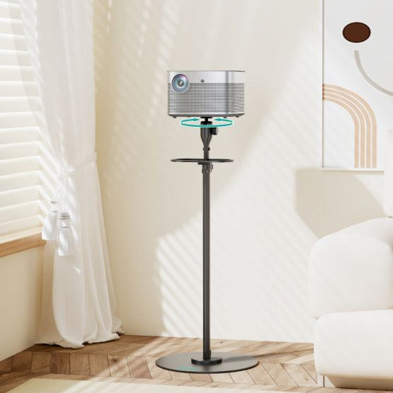 mbeat® activiva Universal Mini Projector Floor Stand offers 360° rotation, adjustable height, and universal compatibility