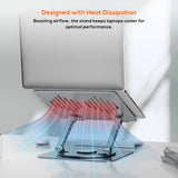 mbeat Stage S7 Rotating and Height-Adjustable Laptop Stand - Space Grey Material: Aluminium alloy Package Weight: 1.07kg