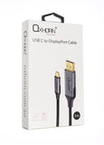 Just You PC Oxhorn USB C to DP Cable 2m 8K@60Hz Aluminum plugs black Thunderbolt 3/4 DP1.4