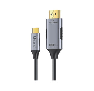 Oxhorn USB C to HDMI 2.0 3m cable 4K@60Hz Aluminum plugs black Support HDCP 1.4 HDCP 2.2 Thunderbolt 3/4 LPCM compatible Windows/Mac/Chromebooks