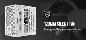 Antec CSK750DC White 80+ Bronze 115V, Continuous Power, DC to DC, Flat Cables. CircuitShield Protections, Thermal,Reliable Value Power Supply 5yrs wty