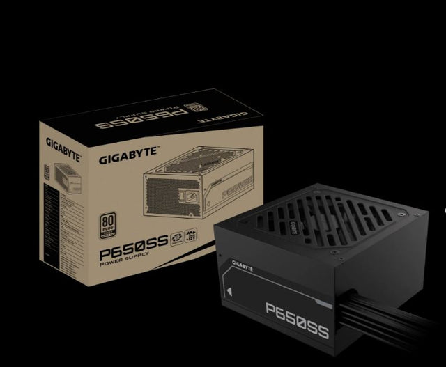 Gigabyte GP-P650SS 650W ATX PSU Power Supply 80+ Silver 120mm 12V >100K Hrs 50-60 Hz 650W 120mm Fan