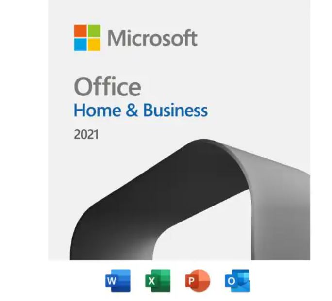 (LS) Microsoft Office Home and Business 2021 English APAC Medialess Retail Pack FPP for PC or Mac One-time Purchase with all essentials (LS)