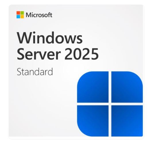 Microsoft Windows Server Standard 2025 English 1pk DSP OEI 16 Core NoMedia / COA Product Key in pack, POS Only, Add License