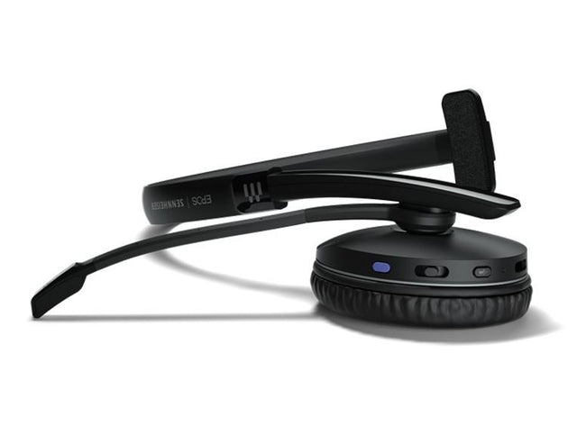 EPOS Adapt 230 Mono Bluetooth Headset, Works with Mobile / PC, Microsoft Teams and UC Certified, upto 27 Hour Talk Time, Folds Flat, 2Yr -USB -A