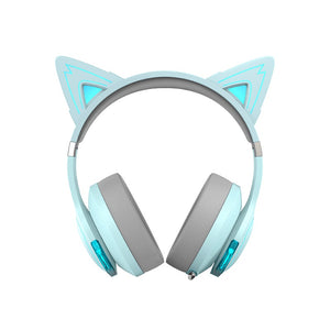 Edifier G5BT Cat Sky Blue Hi-Res Bluetooth Gaming Headset with Hi-Res, Low Latency 45ms (+5ms), RGB Lighting, Multi-Mode, Bluetooth v5.2/AUX