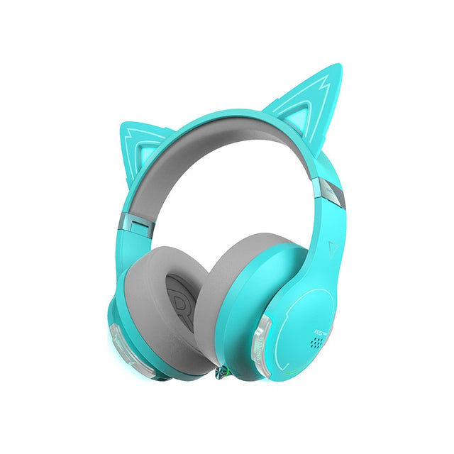 Edifier G5BT Cat Turquoise Hi-Res Bluetooth Gaming Headset with Hi-Res, Low Latency 45ms (+5ms), RGB Lighting, Multi-Mode, Bluetooth v5.2/AUX