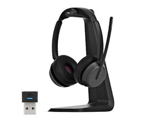 EPOS IMPACT 1061 Duo Bluetooth Headset with ANC, Includes Stand, For PC/Softphone, USB-C Connection, BTD 800a Dongle Included