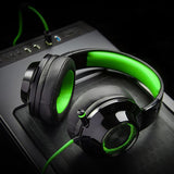 Edifier V4 (G4) 7.1 Virtual Surround Sound USB Gaming Headset Green - V7.1 Surround Sound/ Retractable Mic/LED Light Mesh/Headphones/Gaming/PC