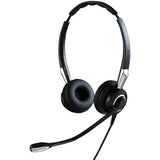 Jabra Biz 2400 II Duo QD - Mic. 72 UNC Corded Headset, Better Conversation, Better Sound, HD Voice, Coise-Cancelling, Over The Head Duo Wearing Style