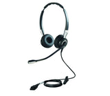 Jabra Biz 2400 II Duo QD - Mic. 72 UNC Corded Headset, Better Conversation, Better Sound, HD Voice, Coise-Cancelling, Over The Head Duo Wearing Style