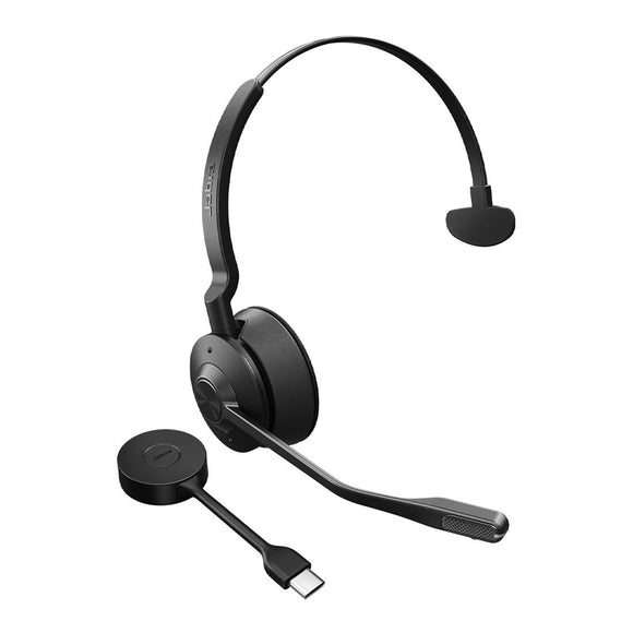 Jabra Engage 55 SE, Mono, Link400c, UC DECT Headset, 150m Wireless Range, Noise Cancelling, Flexible, Portable, Durable, Lightweight, Busylight