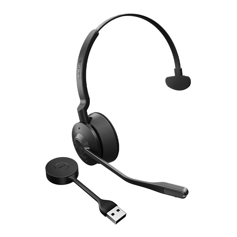 Jabra Engage 55 SE, Mono, Link400a, UC DECT Headset, 150m Wireless Range, Noise Cancelling, Flexible, Portable, Durable, Lightweight, Busylight