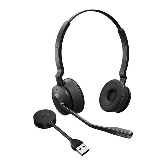 Jabra Engage 55 SE, Stereo, Link400a, UC DECT Headset, 150m Wireless Range, Noise Cancelling, Flexible, Portable, Durable, Lightweight, Busylight