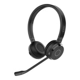 Jabra Evolve 65 TE Link390a UC Stereo Stand Bluetooth Headset, 16-hour battery life, 30-metre wireless range, Passive Noise Cancellation, Busy Light