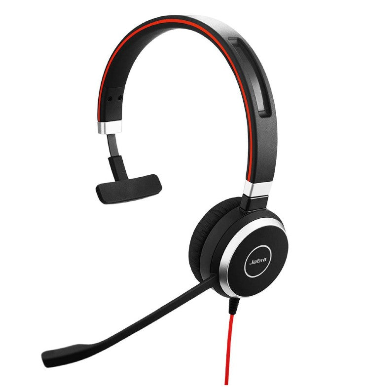 Jabra Evolve 40 MS Mono USB-C Professional Headset, Suitable for Computer & Mobile Device, Microsoft Teams Certified, 2ys Warranty