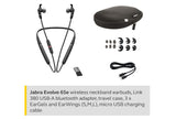 Jabra Evolve 65e MS Teams Link 370 Bluetooth Headset, Up to 30m Wireless Range, 4-microphone Noise Cancellation Technology, Up to 13 Hours