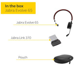 Jabra Evolve 65 SE MS Teams Mono Wireless Headset, 30-m Wireless Range, 14-Hour Battery Life, Passive Noise Cancellation, BusyLigh 2yrs Warranty