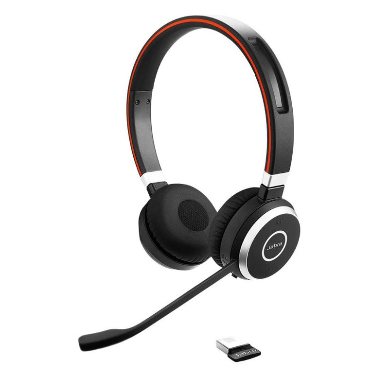 Jabra Evolve 65 SE MS Teams Stereo Wireless Headset, 2yrs Warranty 30-m Wireless Range, 14-Hour Battery Life, Passive Noise Cancellation, EOL