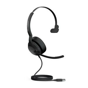 Jabra Evolve2 50, USB A, Mono, UC, Active Noise Cancellation (ANC), Bluetooth Pairing, 4 Microphones for Audio Quality, Busylight, Call Management