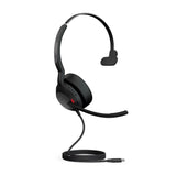 Jabra Evolve2 50, USB C, Mono, UC, Active Noise Cancellation (ANC), Bluetooth Pairing, 4 Microphones for Audio Quality, Busylight, Call Management