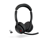 Jabra Evolve2 55 USB A Stereo Teams Active Noise Cancellation, Link 380 Bluetooth® Adapter ,30m Wireless Range, 18 Hours Battery Life