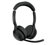 Jabra Evolve2 55 USB A Stereo Teams Active Noise Cancellation, Link 380 Bluetooth® Adapter ,30m Wireless Range, 18 Hours Battery Life