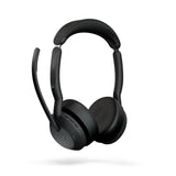 Jabra  Evolve2 55, USB A, Stand, MS Teams, Stand Active Noise Cancellation. Link 380 Bluetooth® Adapter ,30m Wireless Range, 18 Hours Battery Life