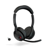 Jabra  Evolve2 55, USB C, MS Teams, Stereo, Stand, Active Noise Cancellation, Link 380 Bluetooth® Adapter ,30m Wireless Range, 18 Hours Battery Life