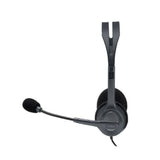 Logitech H111 Strereo Headset (Single 3.5mm Jack) Cable length: 7.71 ft (2.35 m)  2-Year Limited Hardware Warranty