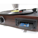 mbeat® USB Turntable and Cassette to Digital Recorder- Cassette Player, 33.3/45/78 RPM Vinyls and Cassette Record Player, USB Recording to PC MAC (LS)