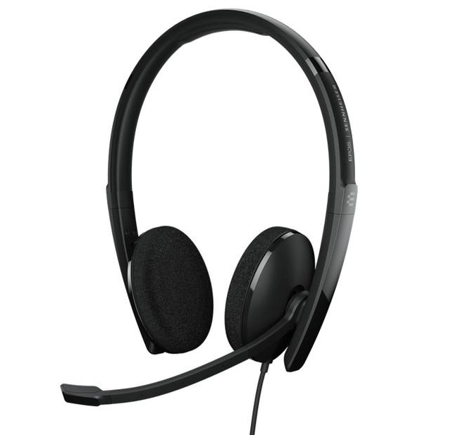 EPOS ADAPT 160T USB II On-ear, double-sided USB-A headset with in-line call control and foam earpads. Certified for Microsoft Teams