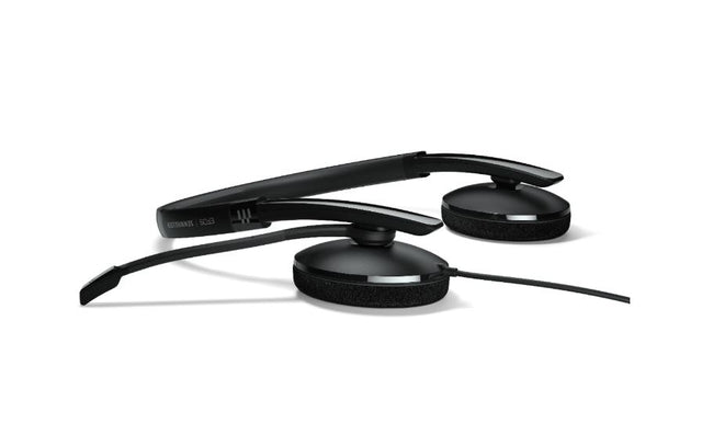 EPOS ADAPT 160T USB II On-ear, double-sided USB-A headset with in-line call control and foam earpads. Certified for Microsoft Teams