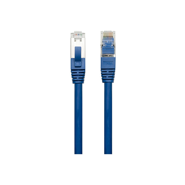 10x Comsol 1.5mtr 40GbE Cat 8 S/FTP Shielded Patch Cable LSZH - Blue