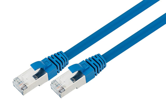 10x Comsol 1.5mtr 40GbE Cat 8 S/FTP Shielded Patch Cable LSZH - Blue