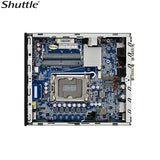 Shuttle DH770 Slim Mini PC, Intel ® 14th/13th/12th Gen LGA1700 socket, 1L, H770, 2x DDR5, 2x 2.5G LAN, 2x COM, 4x USB 3.2 Gen 1, 4x USB 3.2 Gen 2, 2x
