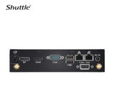 Shuttle XPC SLIM Barebone - Core i5-1335U (15W), 2x DDR5, 2x M.2 2280, HDMI, DP, VGA, COM, 2 x LAN, (5G LTE optional), 90W, fanless,